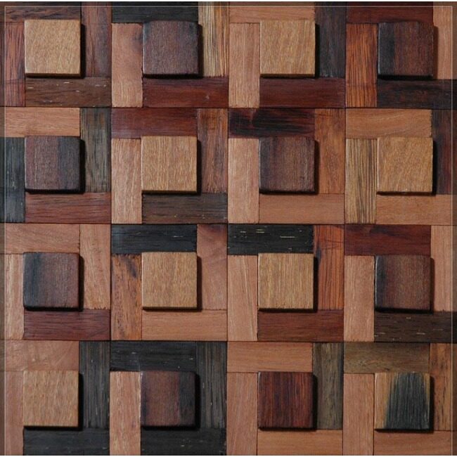 2010 new design wood material irregular mosaic tile (KSL-MC9052-1)