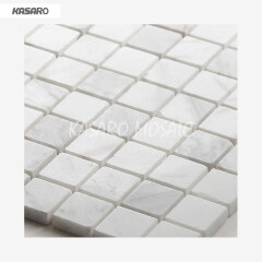 Decorative Carrara Marble Mosaic Tile, Oriental White Marble Mosaic, Interlocking Mosaic Marble Stone Mosaic Tile