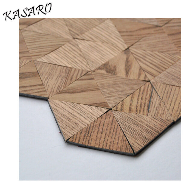 New Products 2019 3D Wall Panel Wood Effect Sticker Mosaic