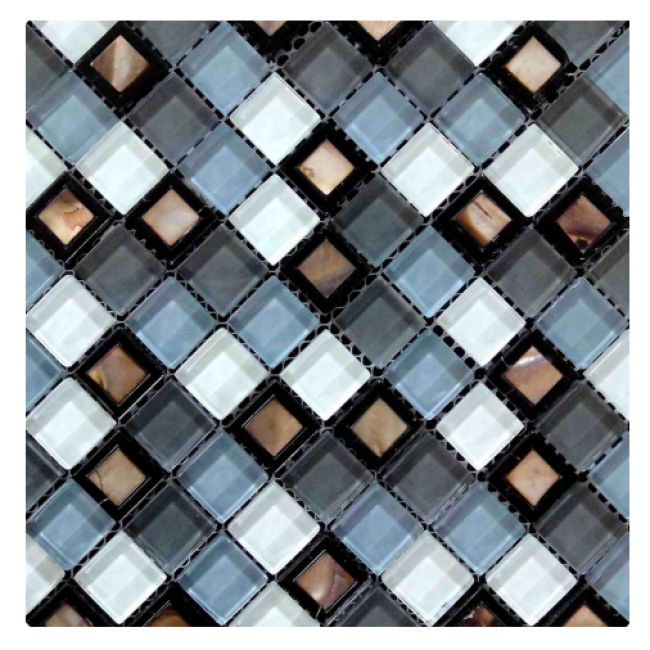 Glass Mixed Shell Mosaic (KSL-C11024)