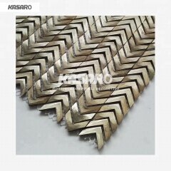 Premium Aluminum Mosaic Tile Arrow Shape Metal Tile For Star Hotel Wall Decoration