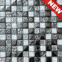 1 x 1 inch Fancy Glass Mix Stone Mosaic Home Decor (KGS20120086)