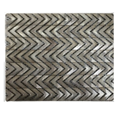 Arrow Dhape Aluminum Mosaic Tile,Beveled Metal Mosaic Tile