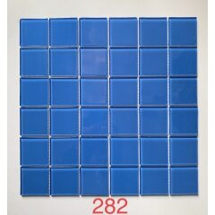 Ready To Ship Wholesale Factory Ceramic Waterline Cheap Swimming Pool Tile 1 Inch Glaze Square Non Slip Pool Mosaic Tiles