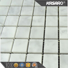 20x20mm carrara white marble mosaic tile 1cm thickness