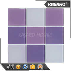 Wholesale Glass Mosaic Tile Purple Backsplash Tiles Mosaic