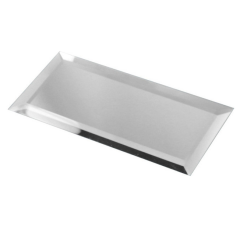 Silver Peel and Stick Mirror Glass Subway Tile For bathroom