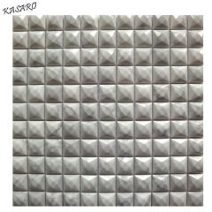 3d white family color and star shape mosaic style marble tile