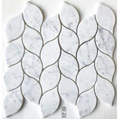 Wall decorative 300x300mm marble mosaic tile for kitchen backsplash