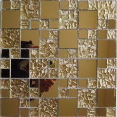 Mirror Glass Mosaic Tile, Mirror Backsplash Tiles Mirror Tiles 12x12 (KSL8835)