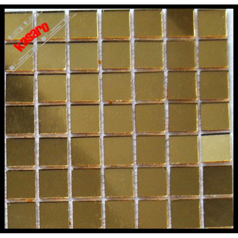 Gold color glass mirror mosaic tile , mosaic mirror (KY-ZR2013512)