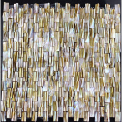 Mother of Pearl Yellows / Golds Mosaic Tile,Nature Sea Shell Mosaic