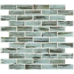 Swimming pool tiles Chinese subway cheap green color crystal glass mosaic tile