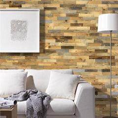 3D Modern Wooden  Wall Covering Living Room Table Kitchen Bedroom Wall Decoration Panelling