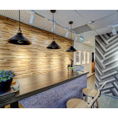 Trending Solid Wood 3D Board Effect Wall Panel