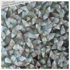 Triangle black lip shell sheets mosaic bathroom tiles mosaic