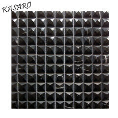 Black Marble Stone Mosaic 3D Wall and Floor Tile