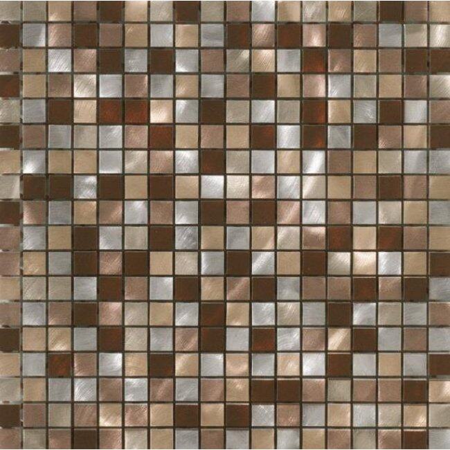 Metal stainless steel mosaic tile (ALUBRUSH-1,5 CM-30 PAINTED)