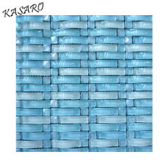 Wave Crystal Glass Mosaic Swimming Pool Tiles for Sale