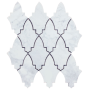 Italy bianco carrara white natural marble hexagon stone kitchen backsplash mosaic tile