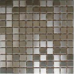 Stainless Steel Backsplash Round Penny Metal Mosaic Tile