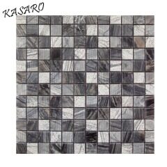 Square Black Marble Mosaic Tile