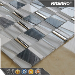 china wholesale merchandise glass stone mosaic kitchen backsplash tile