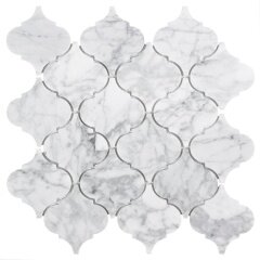 Back splash wall 3D decor natural stone carrara marble mosaic tile for swimming pool and kitchen