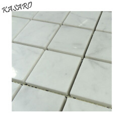 2x2 Carrara Marble Tile, pure white marble mosaic