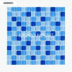 Swimming Pool Tile Blue Glass Mosaic Tile