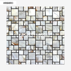 Mother Of Pearl Mosaic White Color Hexagon Shell Mosaic Tile