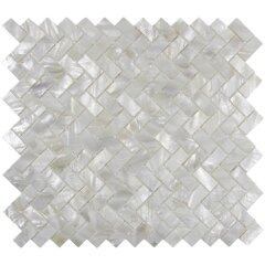 Genuine Mother of Pearl Oyster Herringbone Shell Mosaic Tile for Kitchen