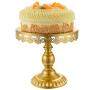 Hot selling fancy decorative Round metal Wedding set Variety of Golden cake stand