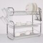China kitchen accessory supplier WIDENY stainless steel kitchen utensil rack 3layer drainer dish storage holders