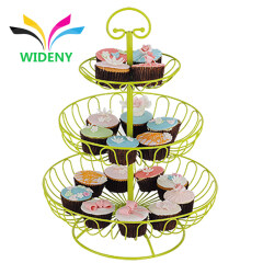 wholesale  Amazon Hot Sell Collapsible hanging decorative bowl stand metal 3 tier fruit basket