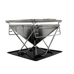 Wholesale Garden Outdoor Portable portable Folding 100% Stainless Steel Barbecue Grill For baking fish and meat