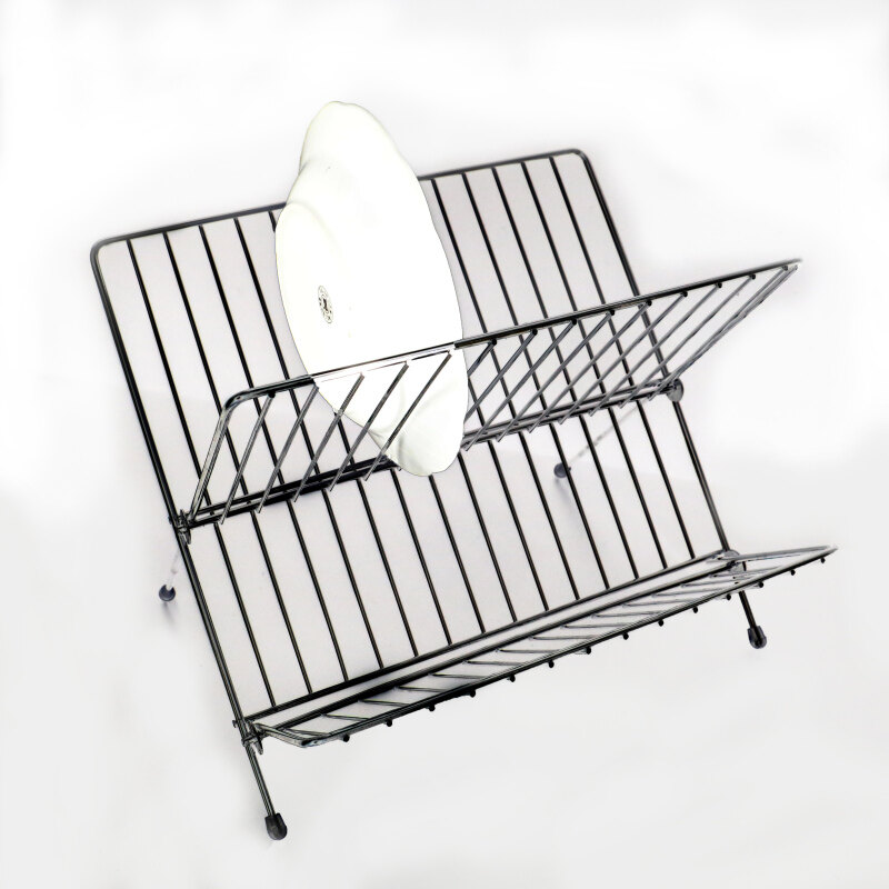 2-layer Multifunctional Storage  stainless steel dish drainer for metal dish drainer dish rack with drainboard