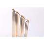 Home office cafe supply coffee pod rack powder coated irom metal wire rose gold 42 coffee capsule carousel holder