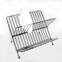 Newest Amazon 2-Tiers Chrome Plated Kitchen Holder With Removable Utensil Hanging Fruit Food Knife Dish Drying Rack
