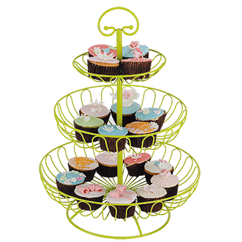 wholesale  Amazon Hot Sell Collapsible hanging decorative bowl stand metal 3 tier fruit basket