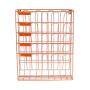 Office school household storage document wire metal mesh rose gold wall mount mounted hanging file organizer for file holder