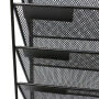 Free Sample school office black metal iron wire mesh desktop or wall mounted file wall organizers for hanging document letter