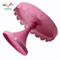Wideny Home Rotating Wire Metal plate pink wedding party bread candy fruit cup cake cupcake cake stand