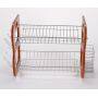 Simple Houseware kitchen storage multifunction cabinet wood sink dish drying rack with chopstick holder