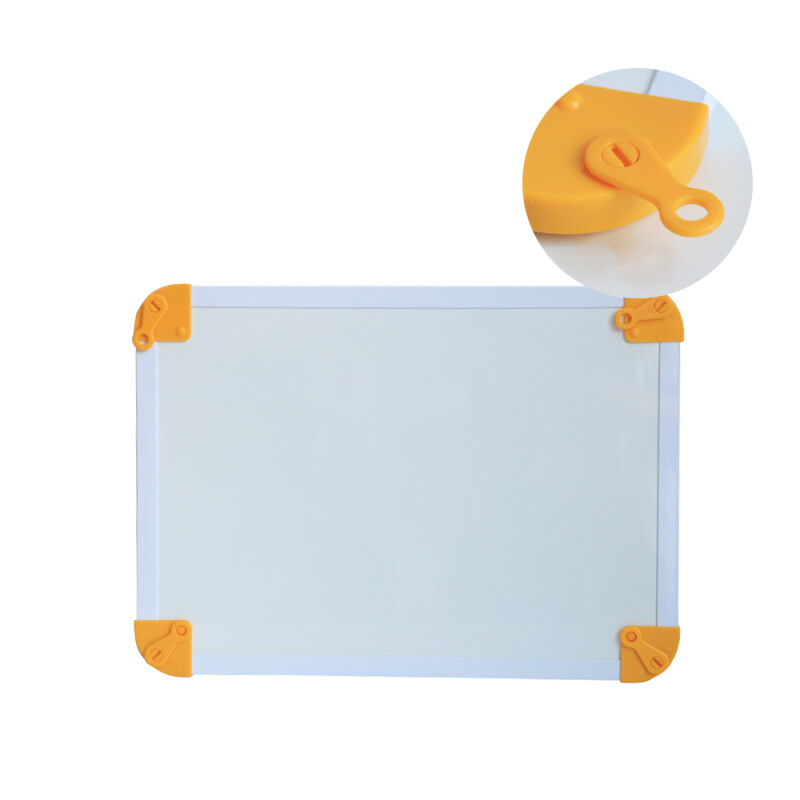 Aluminium Frame belt hook Double Side Kids Lapboard Magnetic White Board for 2 Inch Felt Erasers And Black Dry Erase