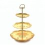 Wideny custom design single package  home wedding party supply 3 tiers detachable metal mesh iron cake stand