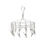 Clothes Drying Rack Round Multi-function Stainless Steel Rotating Cloth Hanger with 12 Clips