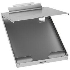 Presse-papiers de stockage double en aluminium étanche en gros de vente chaude pliant le presse-papiers en métal en aluminium avec stockage