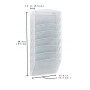 Wideny office supplier silver Mesh desk 8 tier metal document file tray organizer