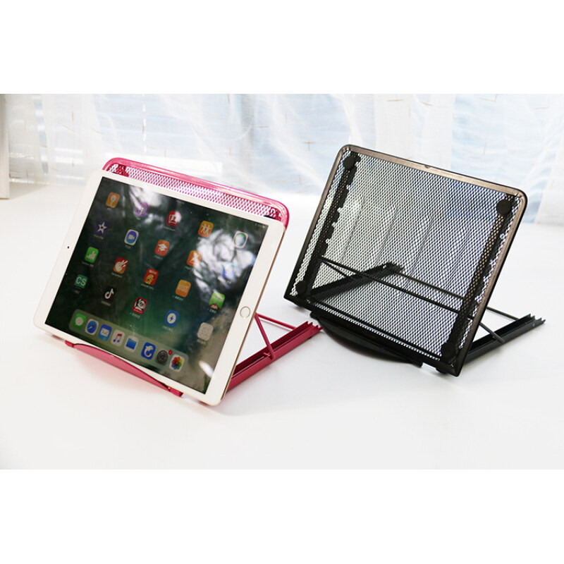Portable Folding Mesh Table Stand Adjustable  metal Bracket  Laptop holder metal mesh monitor stand holder